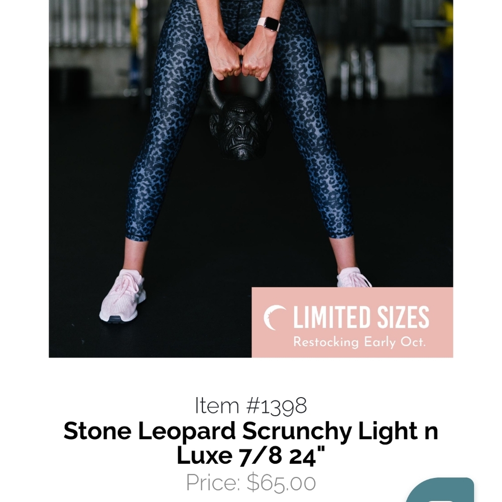 Zyia Leopard 3/4 leggings